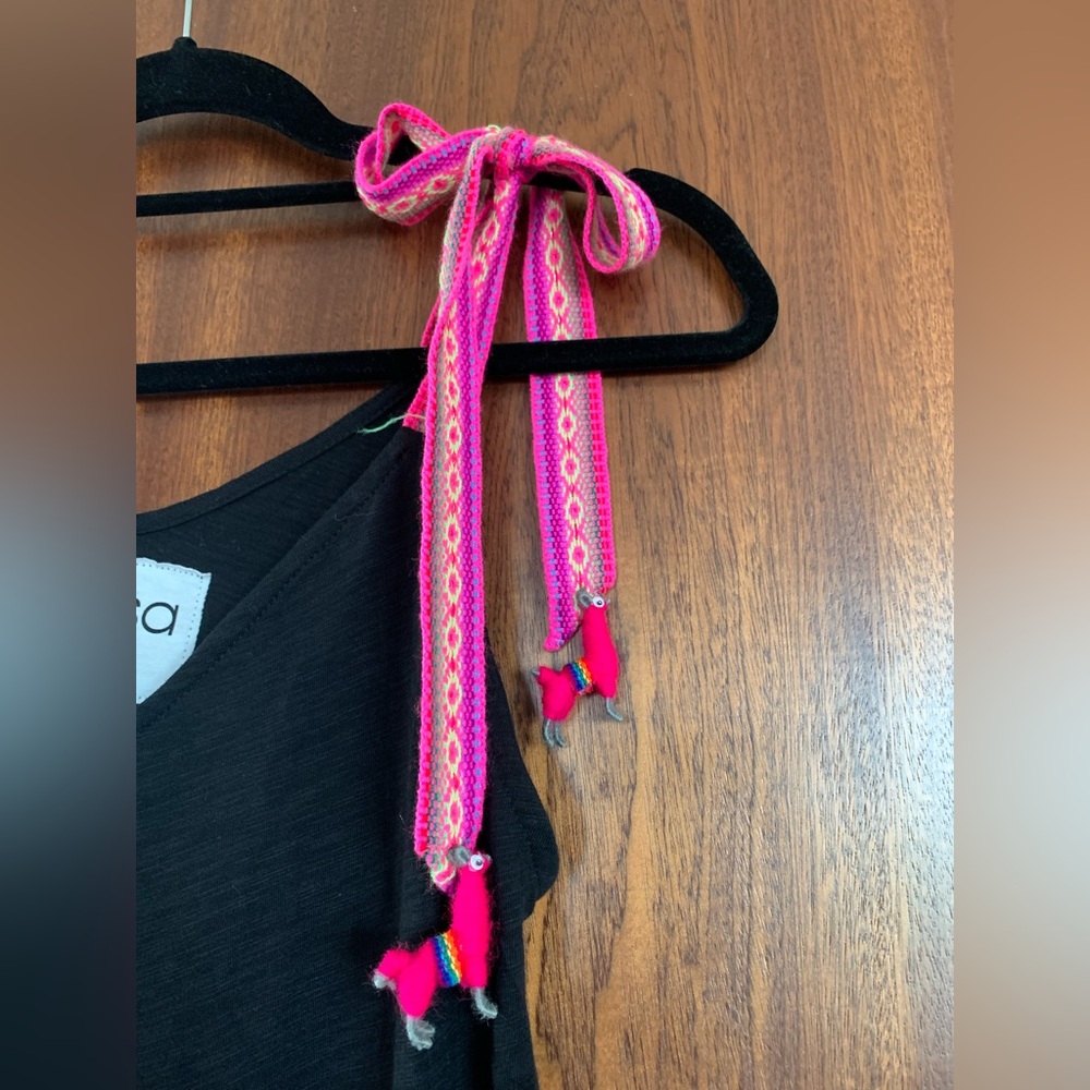 Pitusa Black Dress with Pink Accents - Picture 10 of 14